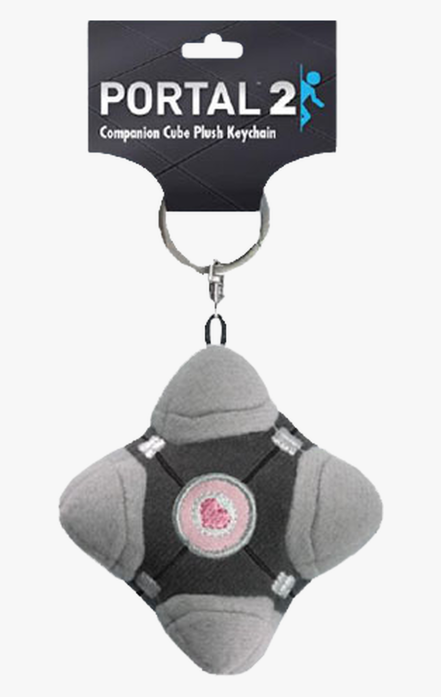 Companion Cube Plush Keychain-crop278 - Portal 2, HD Png Download, Free Download