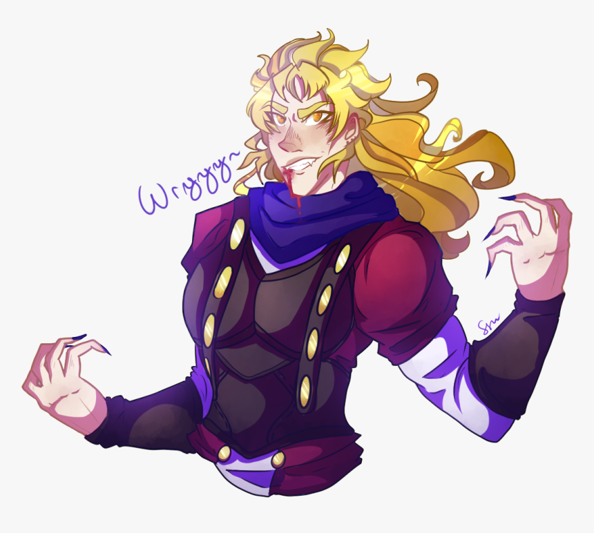 dio brando (jojo no kimyou na bouken and 1 more) drawn by ashva