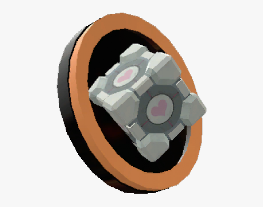 Genuine Companion Cube Pin, HD Png Download, Free Download