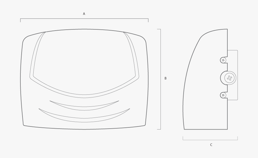 Taurus High Output Wall Light Line Drawing - Technical Drawing, HD Png Download, Free Download