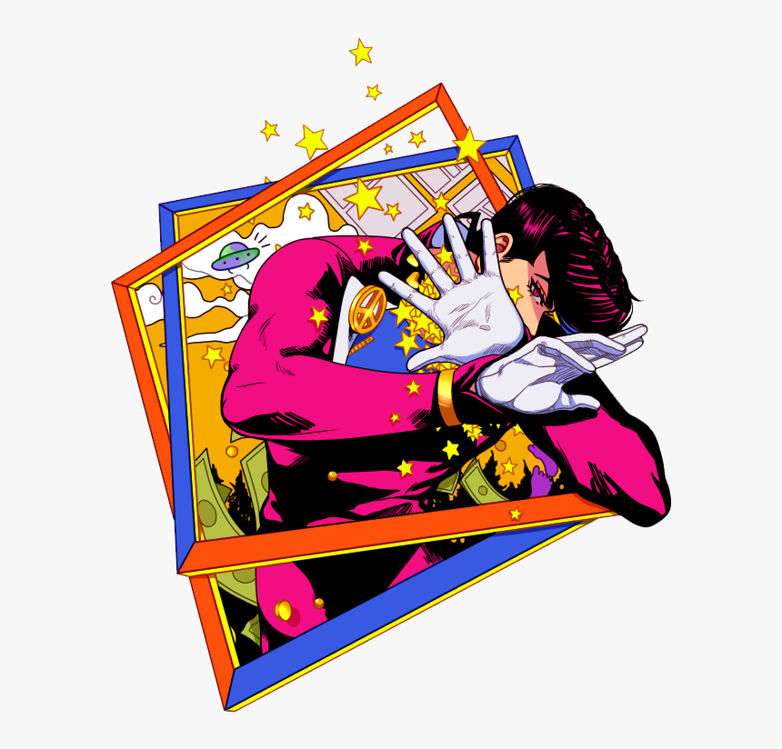 Render Anime Jojo - Png Josuke Higashikata Fanart, Transparent Png, Free Download