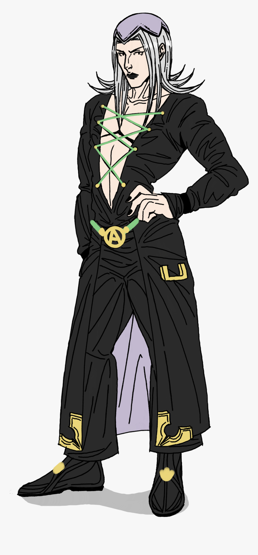 S Bizarre Art Collab - Abbacchio Jojo Full Body, HD Png Download, Free Download