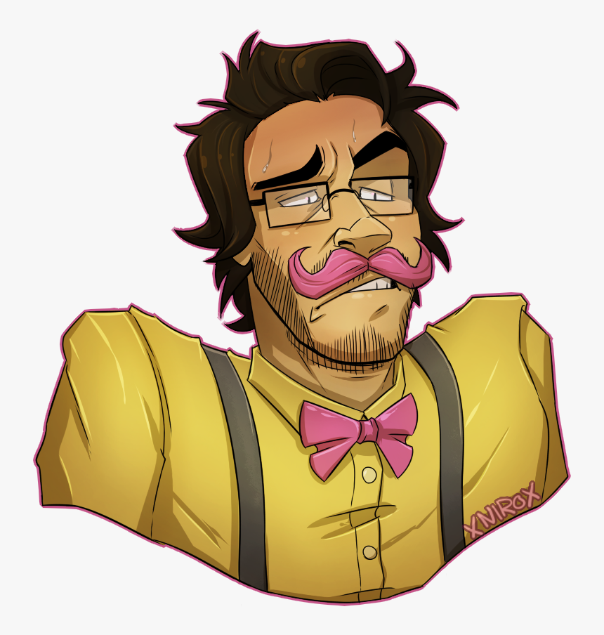 Warfstache Art , Png Download - Wilford Warfstache Tumblr Art, Transparent Png, Free Download