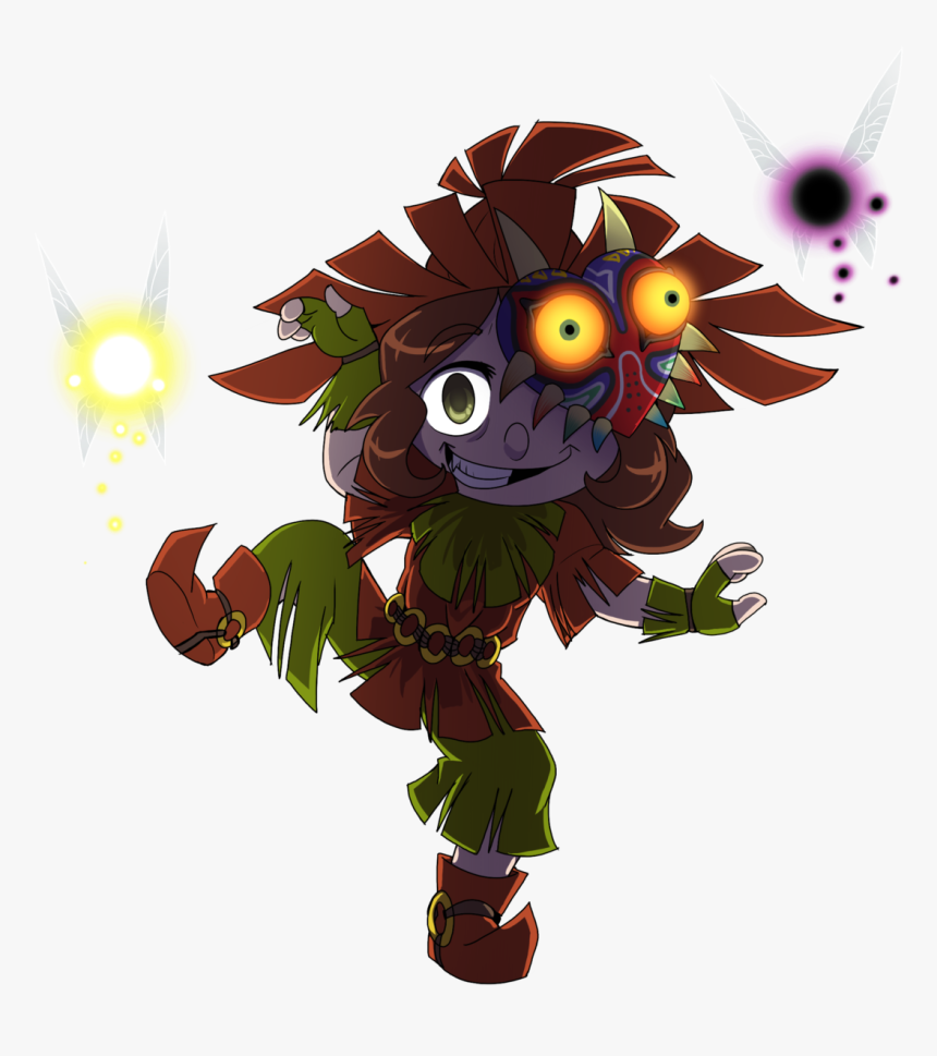 Drew Myself As Skull Kid From Majora S Mask For Halloween Cartoon Hd Png Download Kindpng - skull kid roblox