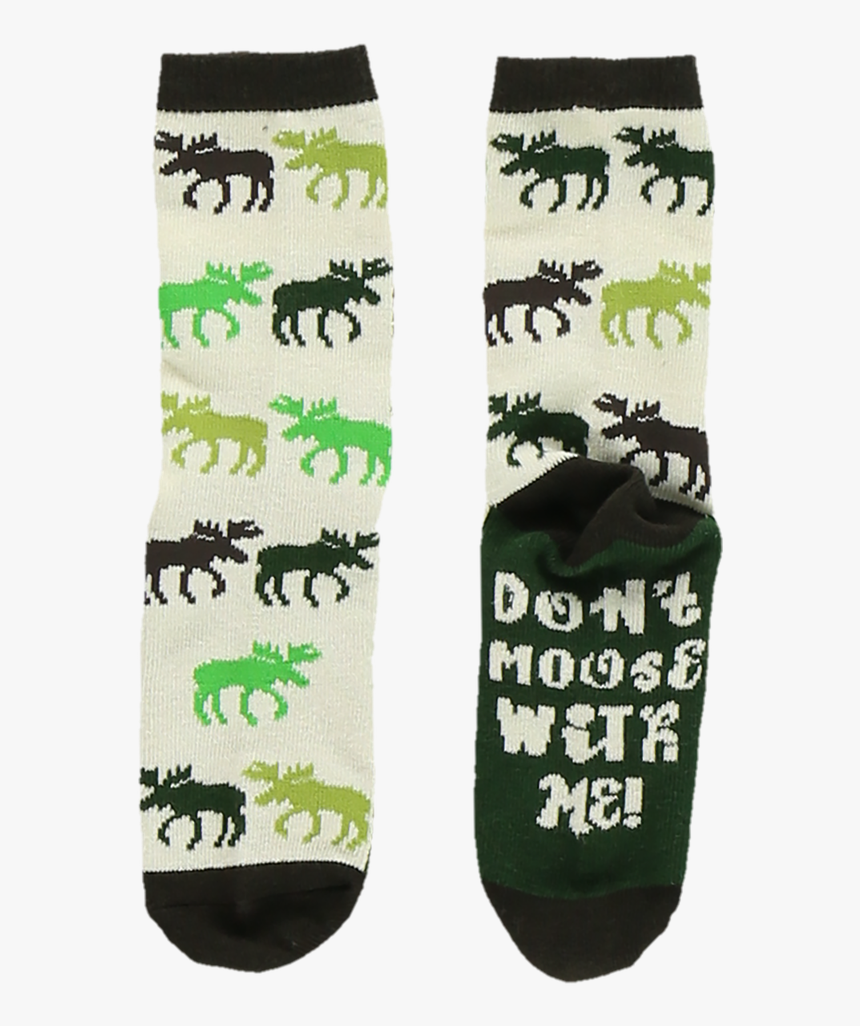 Don"t Moose With Me Green - Sock, HD Png Download, Free Download