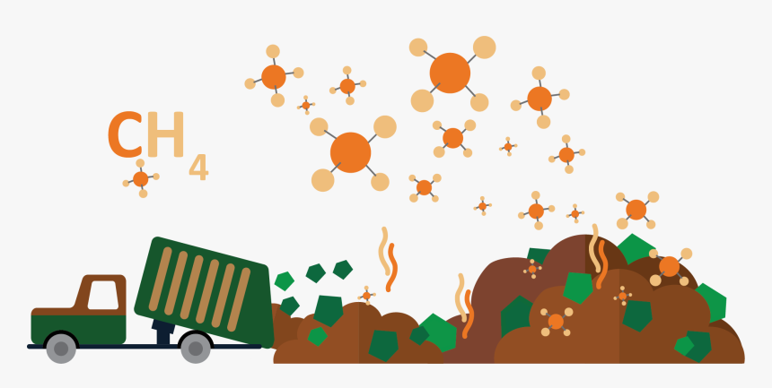 Methane Gas Landfill - Illustration, HD Png Download, Free Download