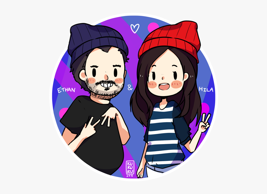 #h3h3productions#ethan Klein#hila Klien#h3h3#fan Art#my - Cartoon, HD Png Download, Free Download