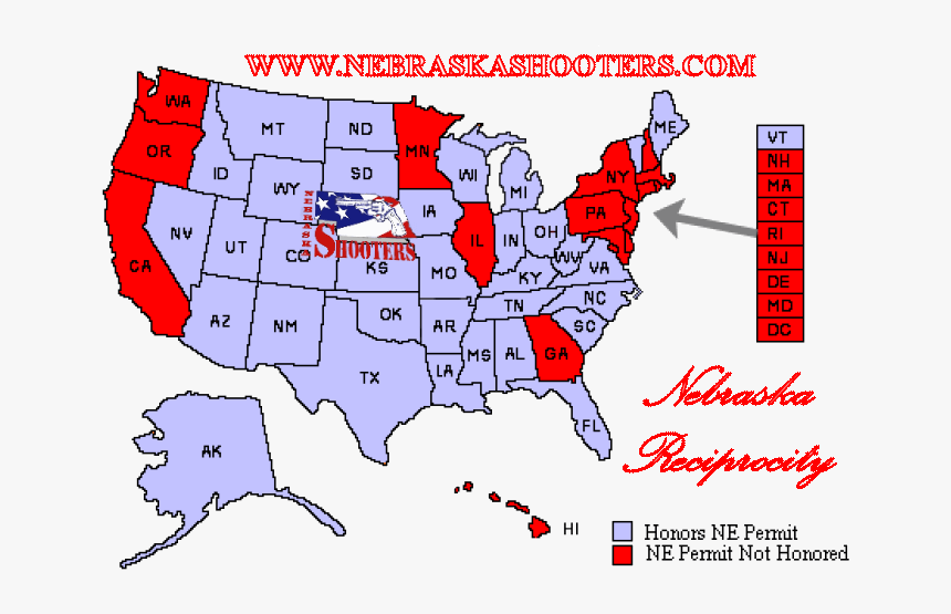 Nebraska Reciprocity - Nevada Gun Laws, HD Png Download, Free Download