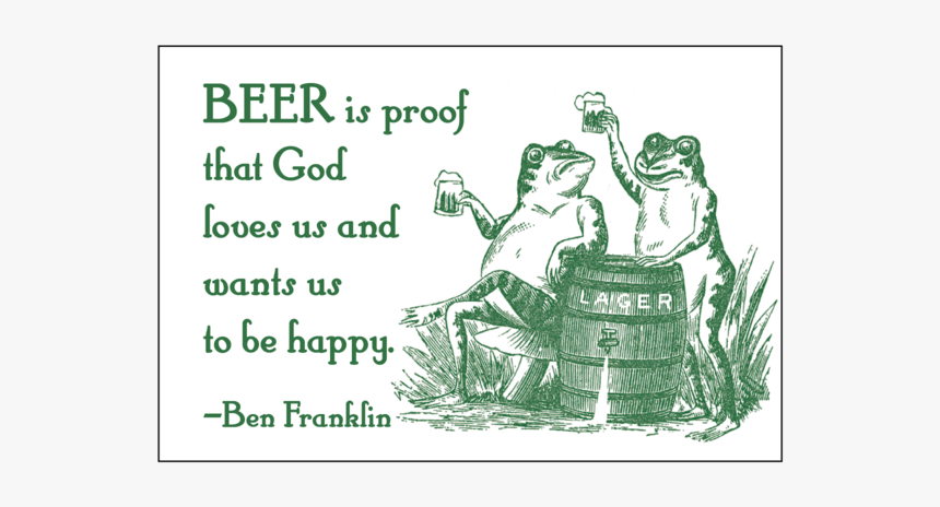 Beer Ben Franklin Magnet - Beer, HD Png Download, Free Download