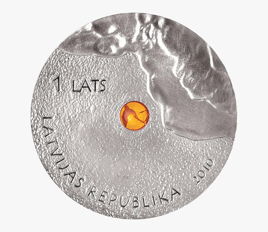 Lv 2010 1lats Amber A - Commemorative Coins Latvia, HD Png Download, Free Download