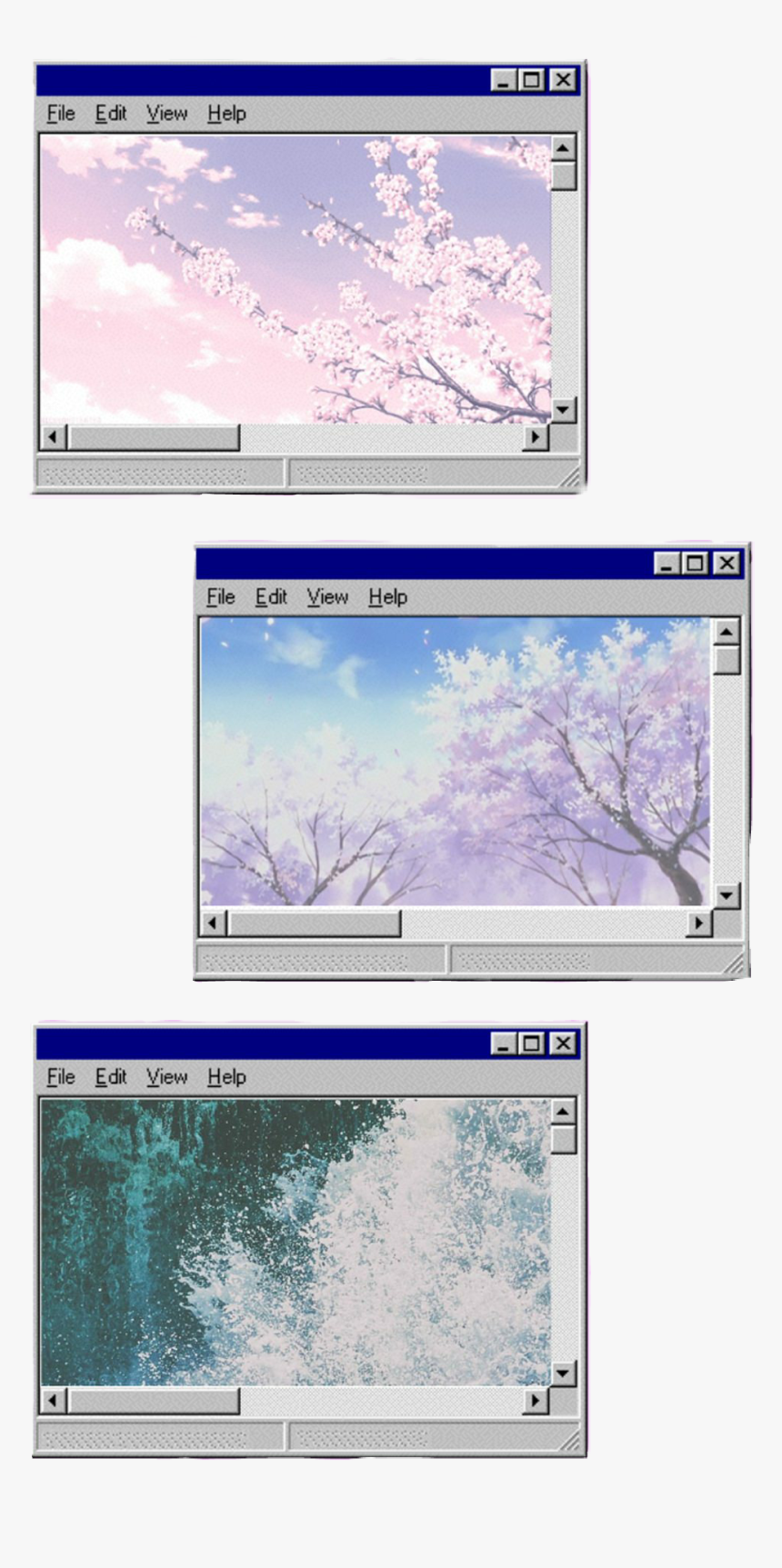 #windows #windows98 #aesthetic #tumblr #computer - Computer Window Aesthetic, HD Png Download, Free Download