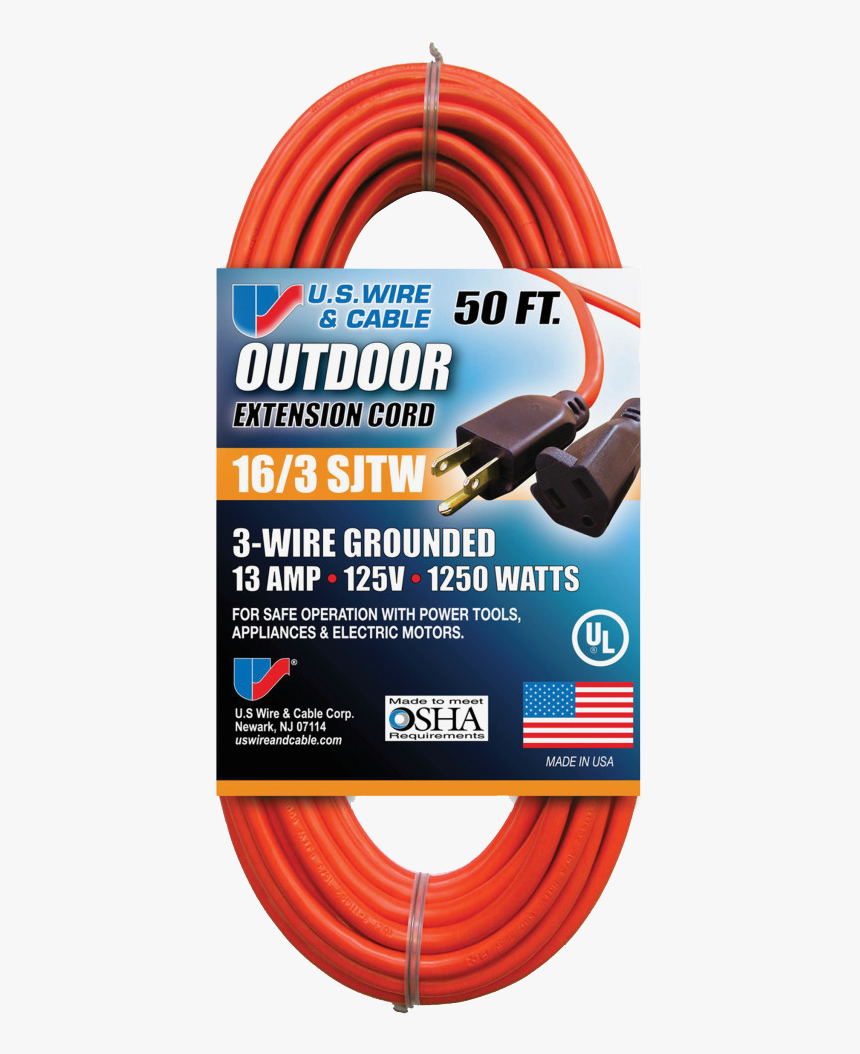 Usa Extension Cords - U.s. Wire & Cable, HD Png Download, Free Download