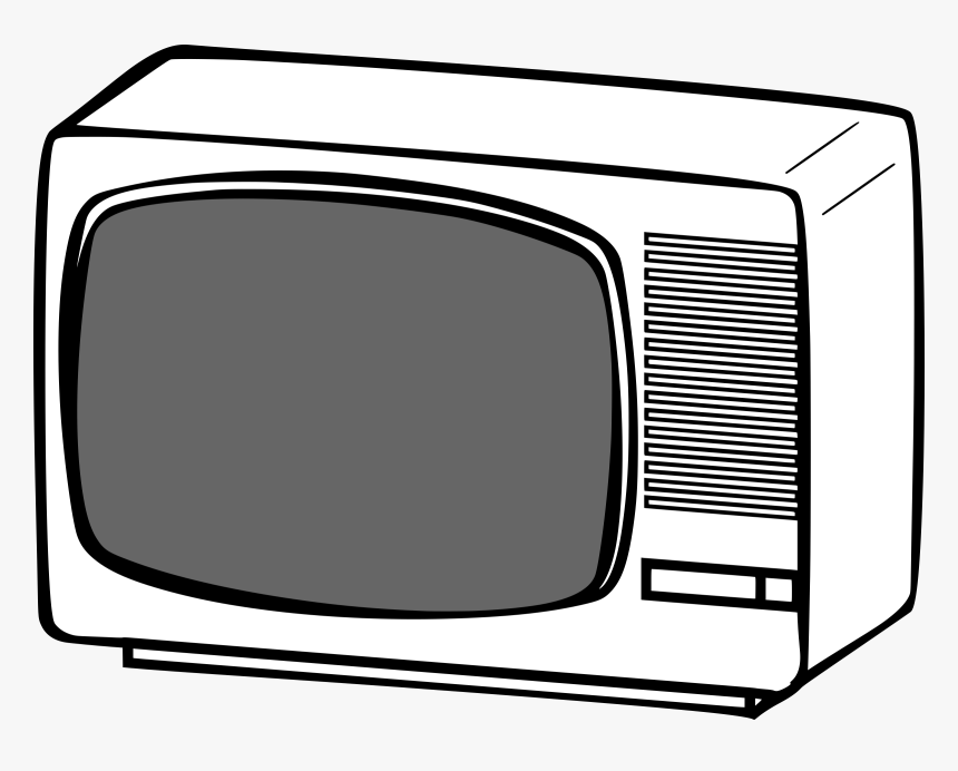 Square,angle,television Set - Black And White Images Of Television, HD Png Download, Free Download