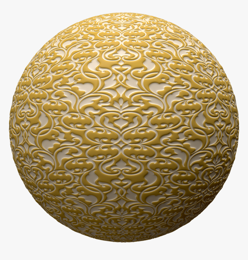 Seamless Yellow 3d Wallpaper Texture - Circle, HD Png Download, Free Download