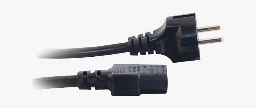 14 Awg European Power Cord (cee7/7 To Iec320c13) (taa - Usb Cable, HD Png Download, Free Download