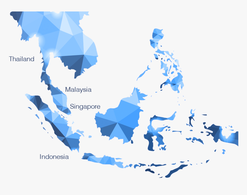 Transparent Thailand Map Png - South East Asia Map Vector Png, Png Download, Free Download