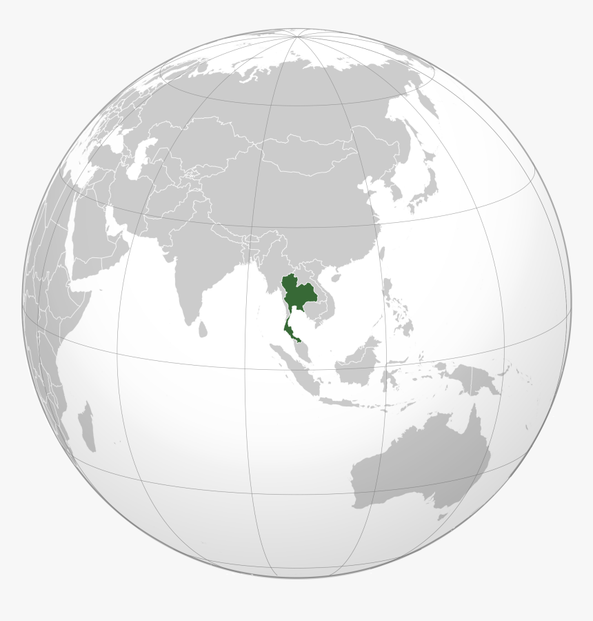 Thailand Map - Thailand World Map Png, Transparent Png, Free Download