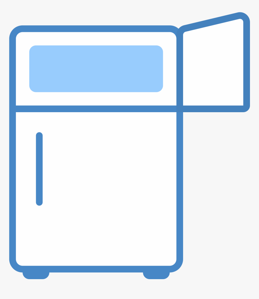 Fridge With Open Freezer Icon - Freezer Tv Clipart, HD Png Download, Free Download