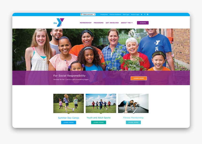 Ymca Website Designs San Obispo County - Ymca Volunteers, HD Png Download, Free Download