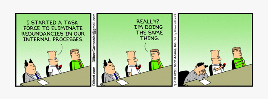 Organized Chaos - Dilbert Redundant, HD Png Download, Free Download