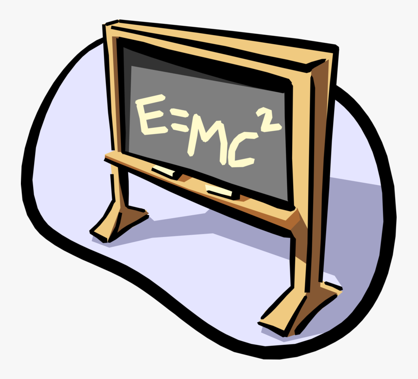 Vector Chalkboard Art - E Mc2 Clipart, HD Png Download, Free Download