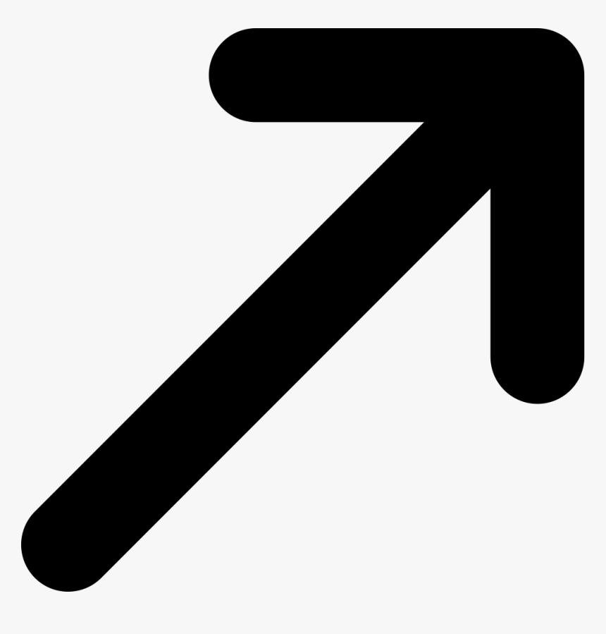 Up Right Arrow Icon, HD Png Download, Free Download