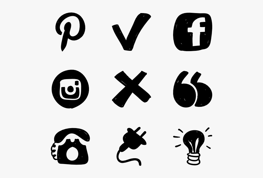 Website Icons Hand Drawn, HD Png Download, Free Download