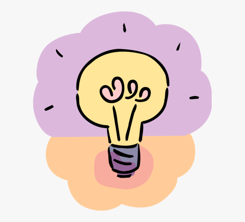 Vector Illustration Of Electric Light Bulb Symbol Of, HD Png Download, Free Download