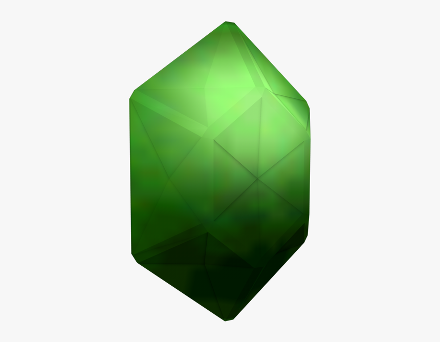 Rupee Zelda Png - Green Rupee Texture Zelda, Transparent Png, Free Download