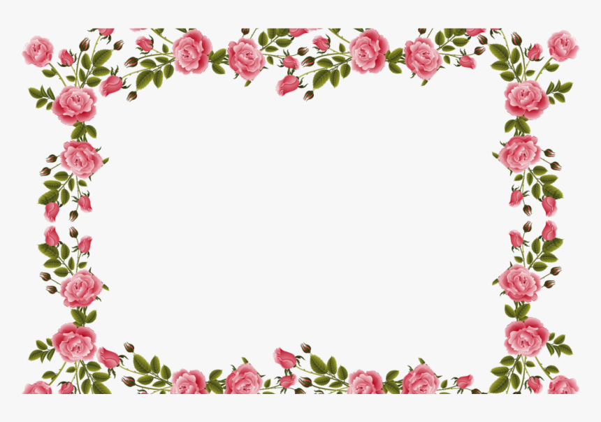 Transparent Floral Borders Png - Flower Border High Resolution, Png Download, Free Download