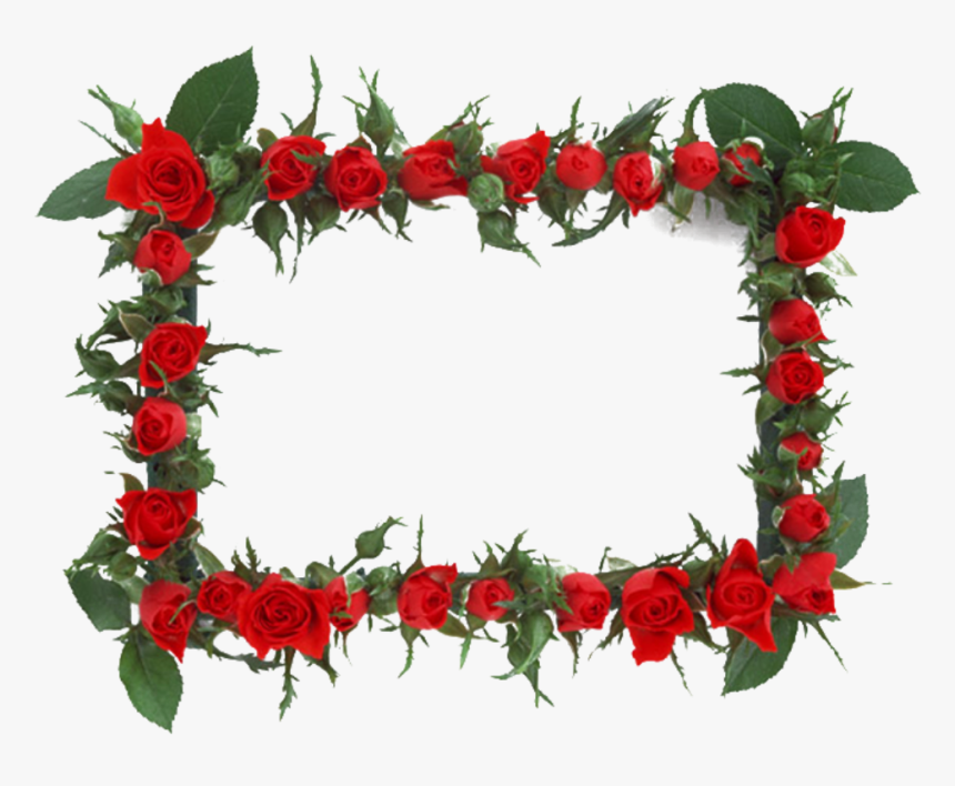 #mq #green #roses #red #flower #flowers #frame #frames - Shab E Barat 2018, HD Png Download, Free Download