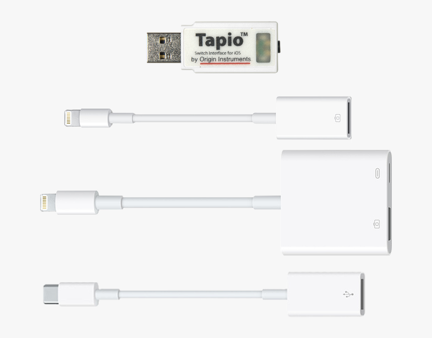 Tapio With Apple Lightning And Usb-c Adapters - Lightning To Usb C Adapters, HD Png Download, Free Download