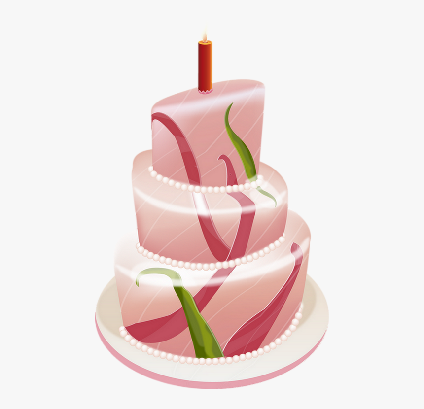 Tube Gâteau D"anniversaire, Bougie - Birthday Cake, HD Png Download, Free Download