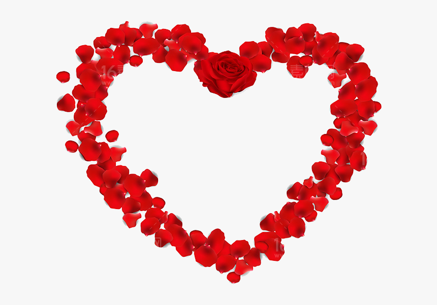 Heart Rose Png Image Transparent - Fundos Petalas De Coração, Png Download, Free Download