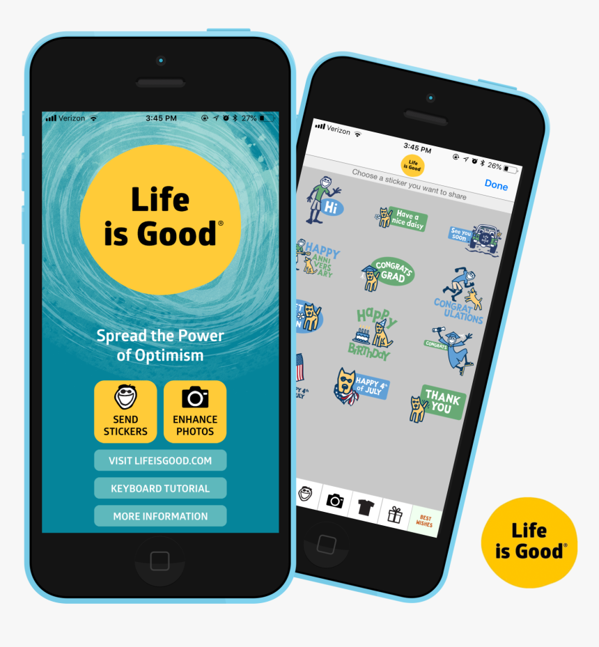 Life Is Good Photo Editing Sticker Share App - Samsung Galaxy, HD Png Download, Free Download