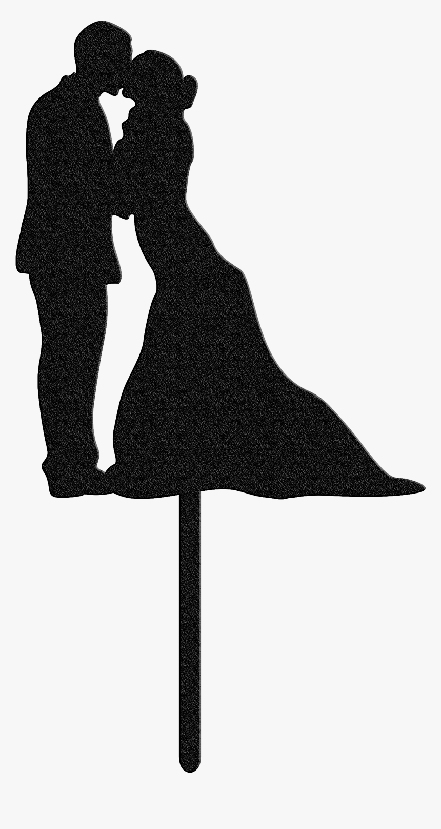 Bluewater Decor Wedding Couple Cake Topper Black - Couple Cake Images Topper, HD Png Download, Free Download