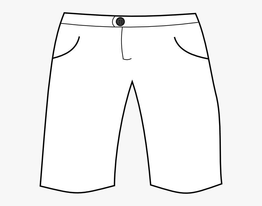 Transparent Black Pants Png - Short Black And White Clipart Png, Png Download, Free Download