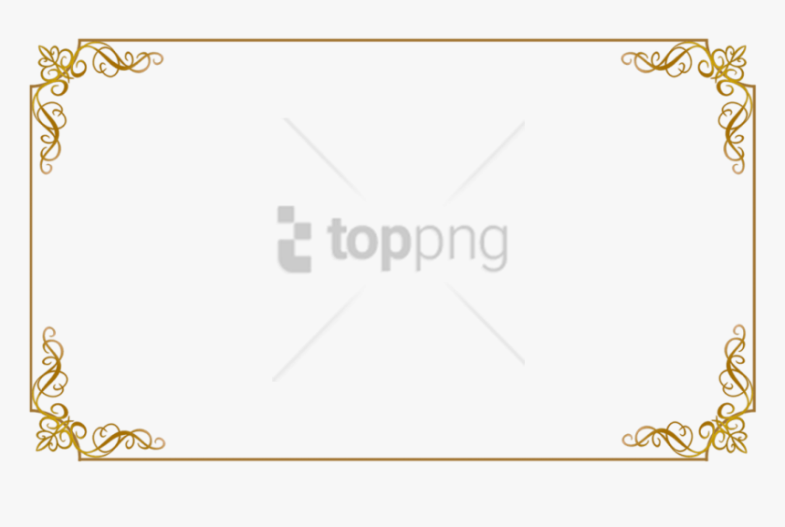 Free Png Download Golden Frame Border Png Images Background - Golden Frame Border Png, Transparent Png, Free Download