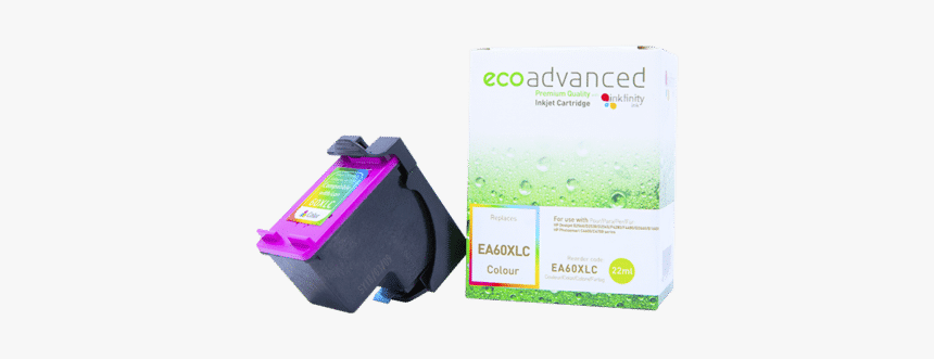 Ecoadvanced Hp 60xl Tri-colour Ink Cartridge - Bag, HD Png Download, Free Download