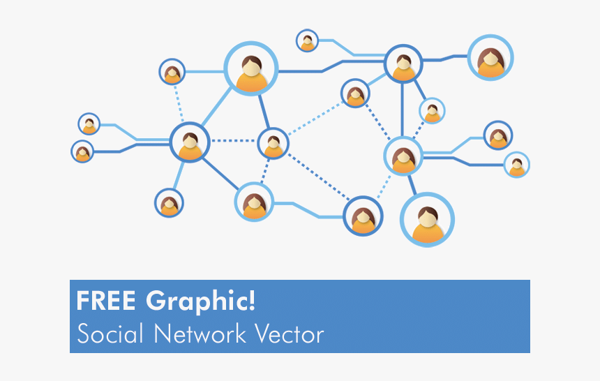 Free Graphic Social Network Vector - Social Network Vector Png, Transparent Png, Free Download