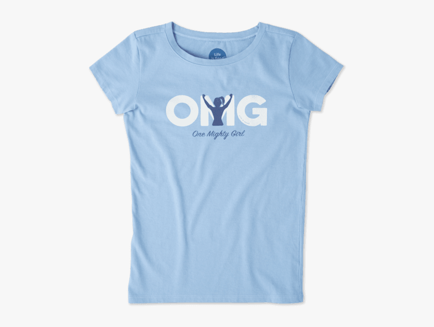 Girls One Mighty Girl Crusher Tee - Active Shirt, HD Png Download, Free Download