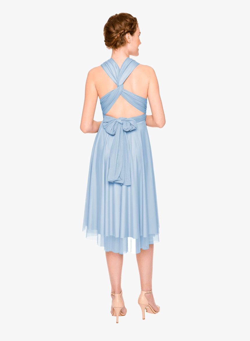 Powder Blue Tulle Short Straight"src="//cdn - A-line, HD Png Download, Free Download