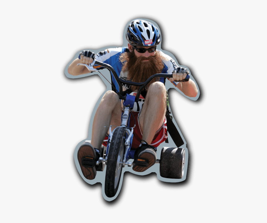 Free Png Download Bearded Guy On Bike Png Images Background - Guy On Bike Transparent, Png Download, Free Download