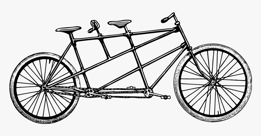 The Tandem - Tandem Bicycle Clipart, HD Png Download, Free Download