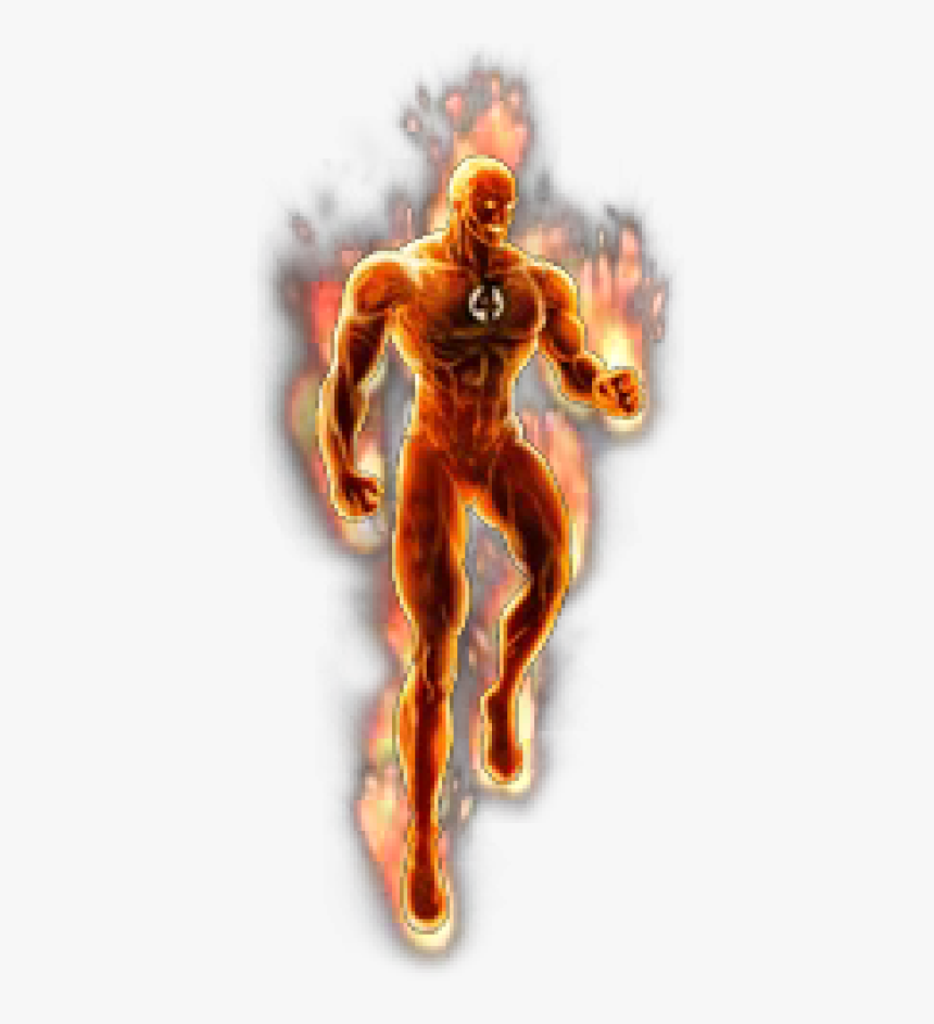 Human Torch Classic - Fantastic Four Human Torch Png, Transparent Png, Free Download