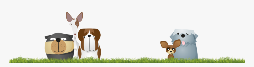 Dogs On-grass - Illustration, HD Png Download, Free Download