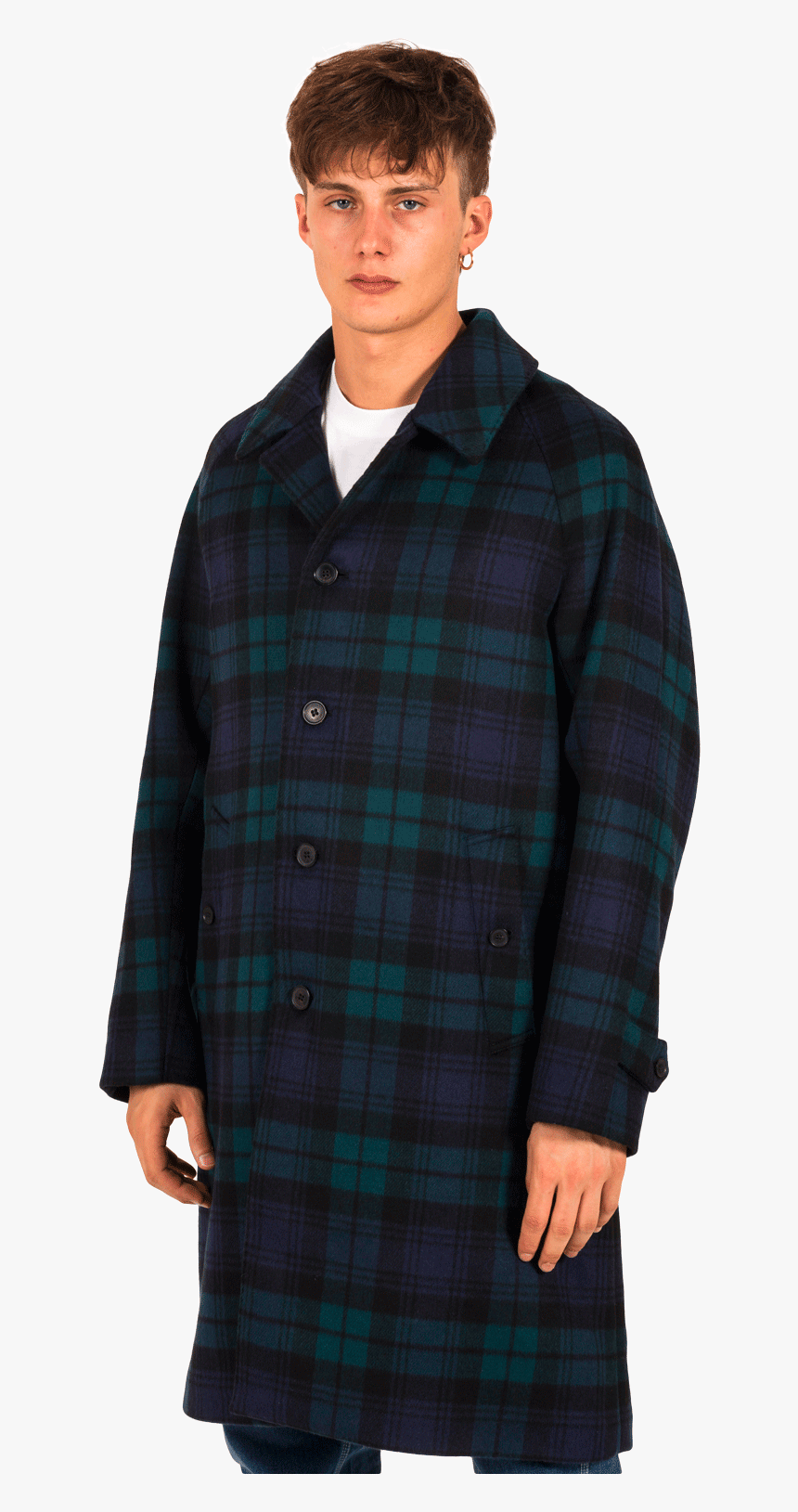 Mackintosh Coats & Jackets Gents Gm-107bs Blue Mop5031 - Tartan, HD Png Download, Free Download