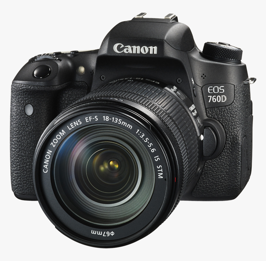 Digital Slr Camera Png Hd - Canon Eos 760d 18 135mm, Transparent Png, Free Download