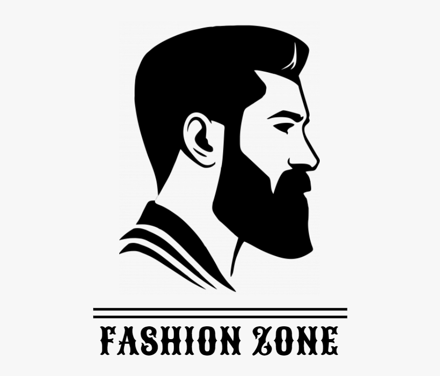 Salon Logo Mens - Bearded Man Clip Art, HD Png Download, Free Download