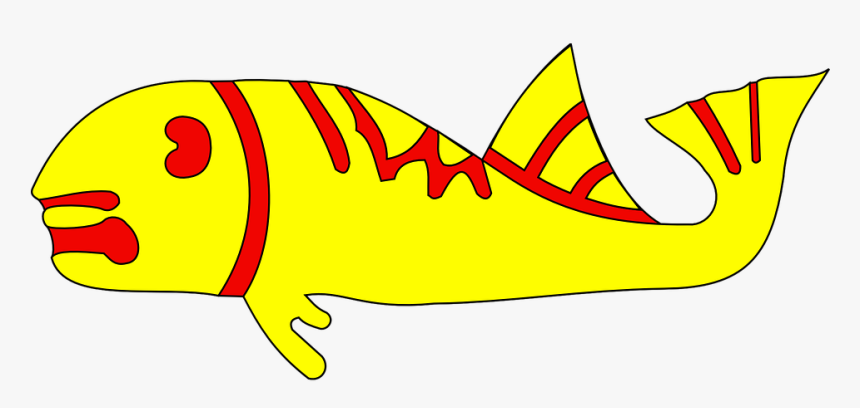 Fish, Yellow, Red, Golden, Colorful, Marine Life, HD Png Download, Free Download